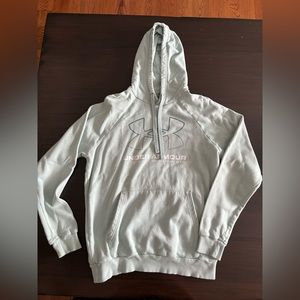 Men’s mint green under armour sweatshirt size small